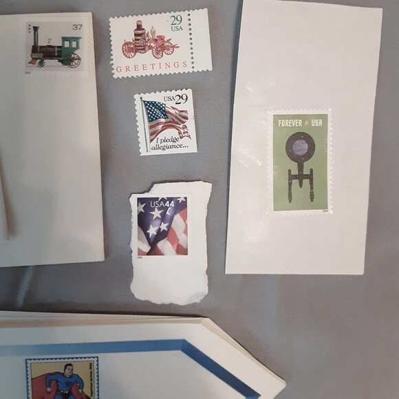 USPS Stamps * Baseball Stadium & Scooby Doo Panes * Superman * Postcard Train - Picture 11 of 16